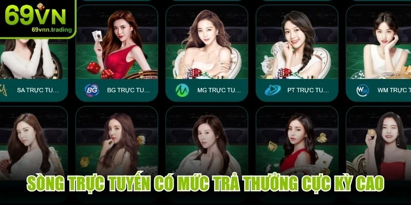 Sòng trực tuyến có mức trả thưởng cực kỳ cao, hấp dẫn khó cưỡng